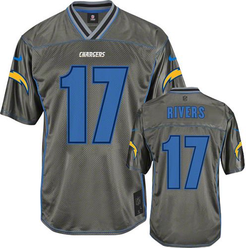 Youth Elite Philip Rivers Nike Jersey Grey - #17 Vapor NFL Los Angeles Chargers